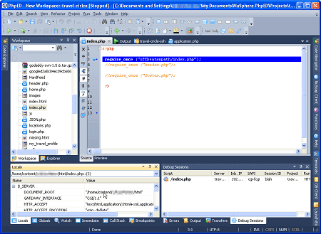 PHP Editor Debugging PHP Editor Start Debugging